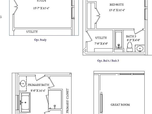 Canton Floor Plan - Options