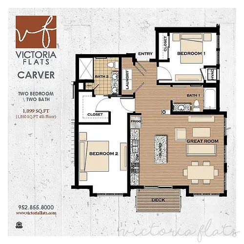 Floor plan Carver