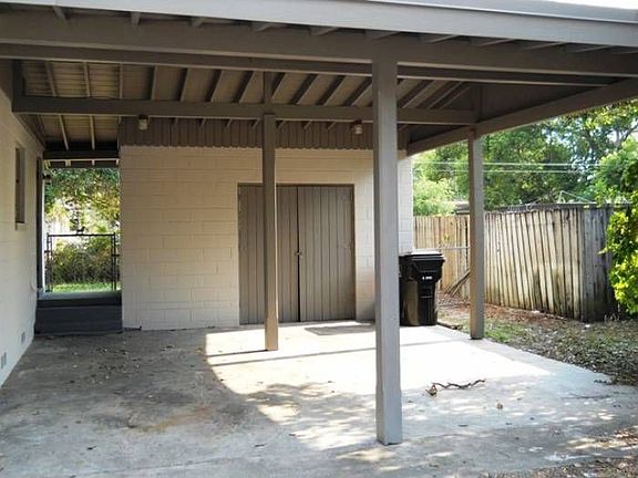 Carport with storage