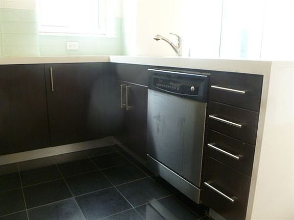 Kitchen cabinets and dishwasher