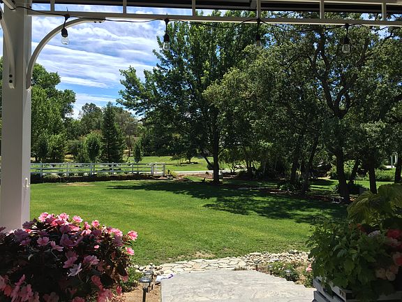 View of yard from gazebo