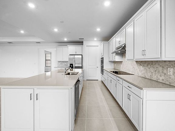 Kitchen with large center island