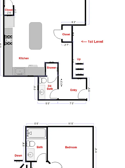 Spacious 3 Bed, 2 Bath, 1250 Square Foot Apartment with Air Conditioning. — Photo 3