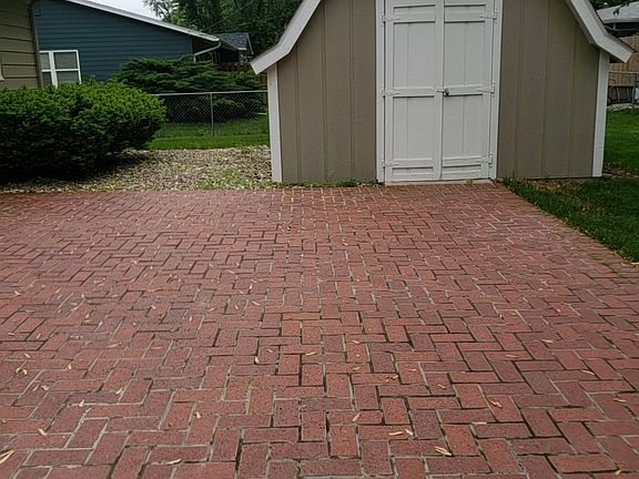 Storage Unit Brick Patio