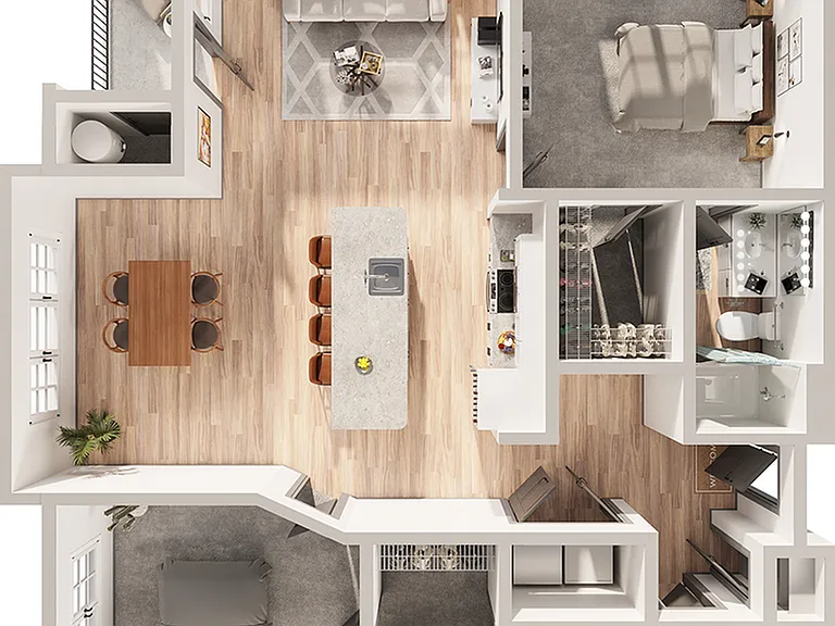 Wesley Village - B7 Floor Plan Wesley Village - B7 Floor Plan
