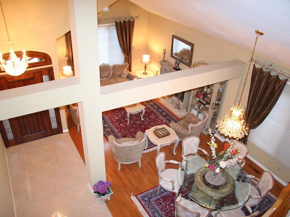 Overlooking dining and living room