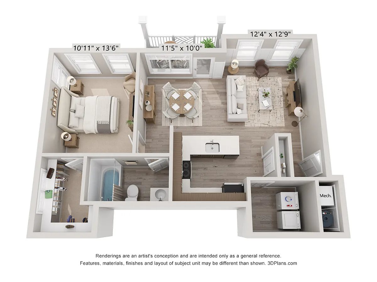 Floor plan 1X1
