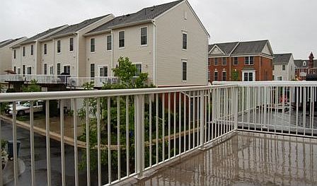 Private balcony and view