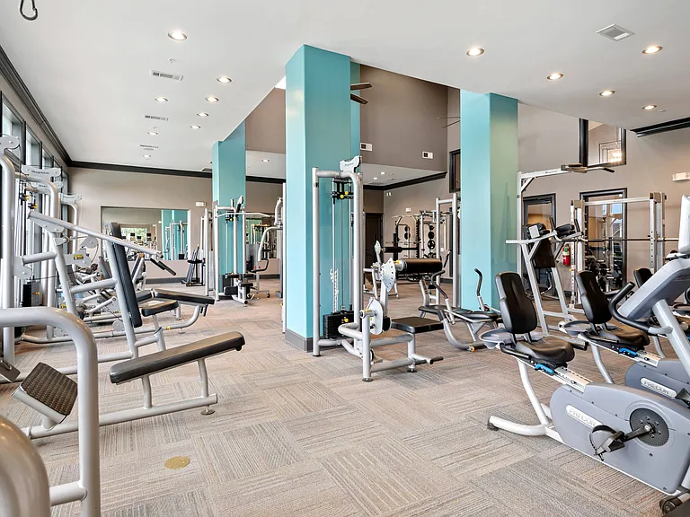 Fitness Center with Training Equipment