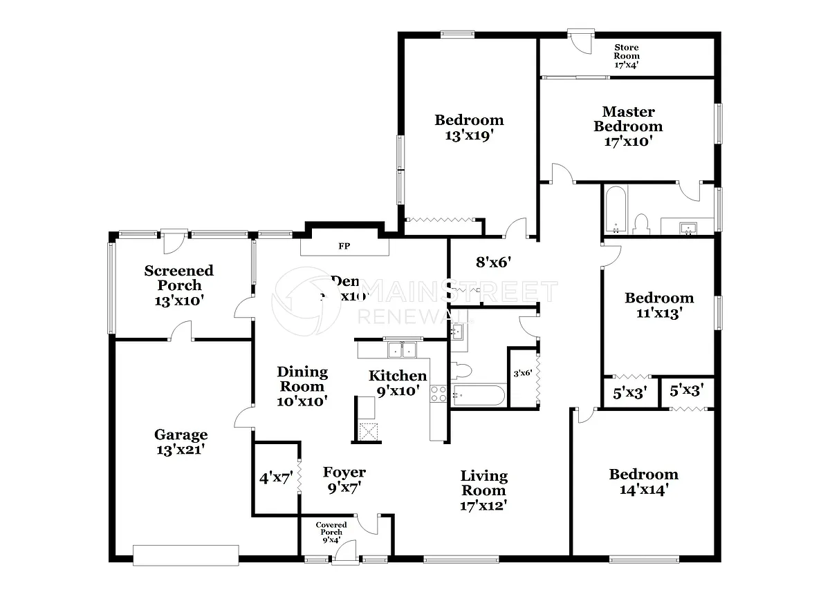 Floor Plan - 5335 Brookmeade Dr