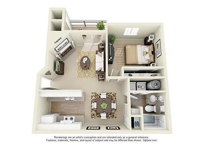 Floor plan 1X1MB