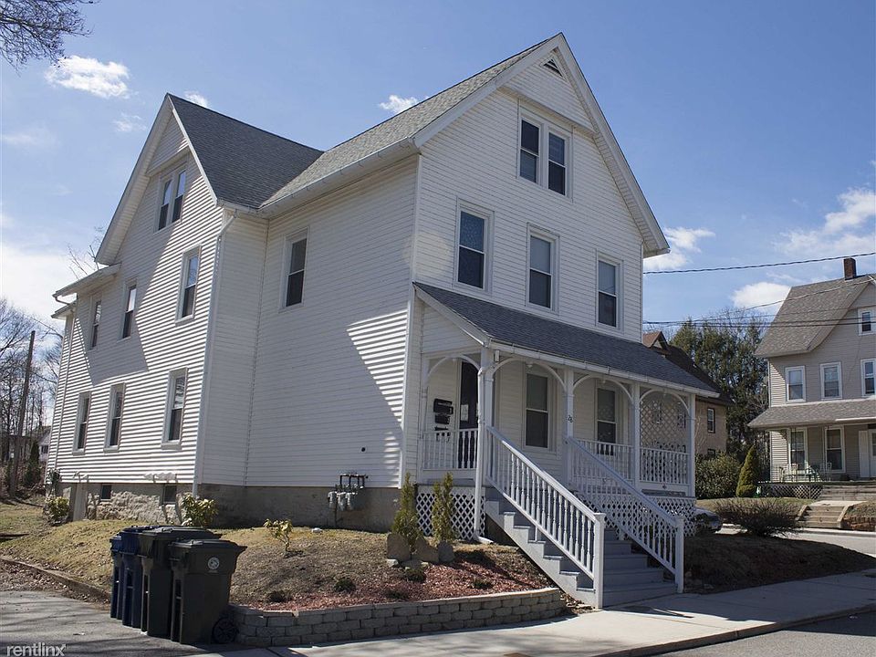 Front of the house with parking area