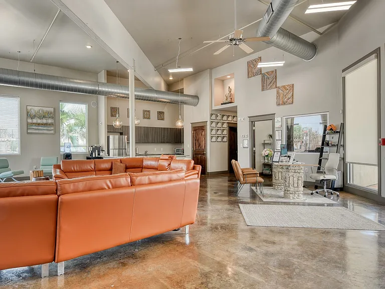 Loft Style Clubhouse with complementary coffee bar