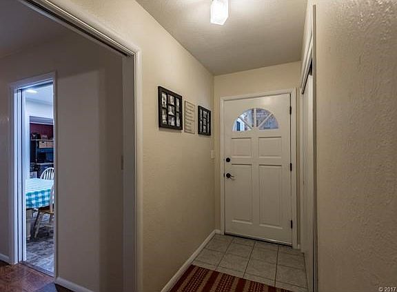 Entry hall with new paint and flooring