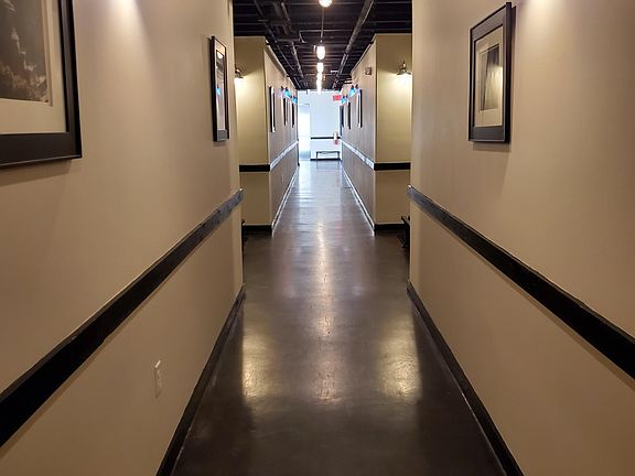 Hallway with elevator access