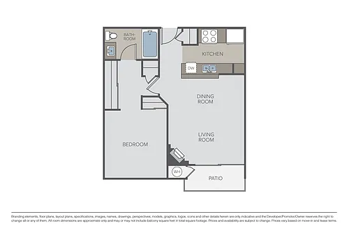 Floor plan Plan 1B