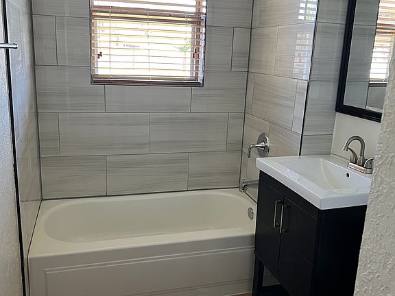 Full bath with upgraded finishes.