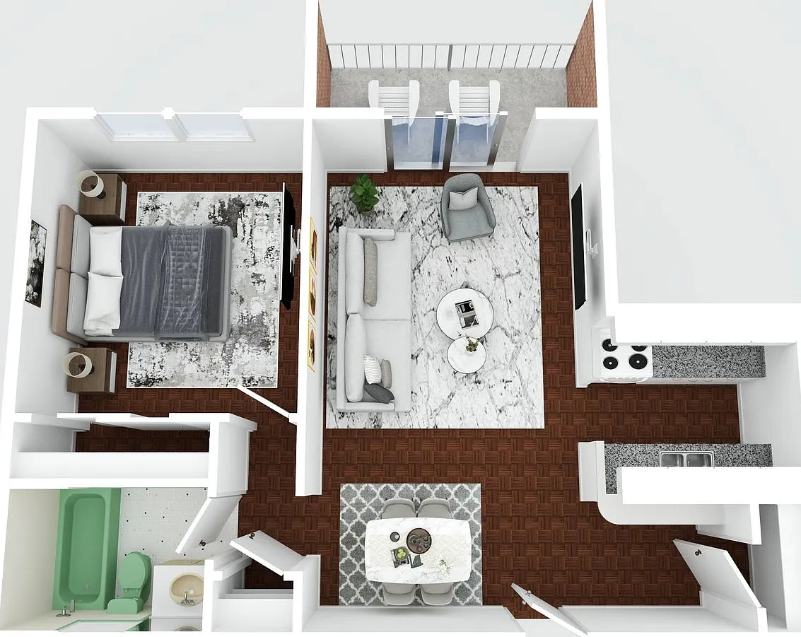 Spacious Apartments With Balcony, Great Neighborhood — Photo 4