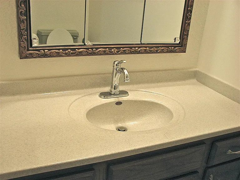 Upstairs bath sink