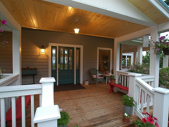 Welcoming covered porch