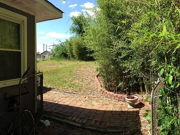 Rear entry- old landscaping 