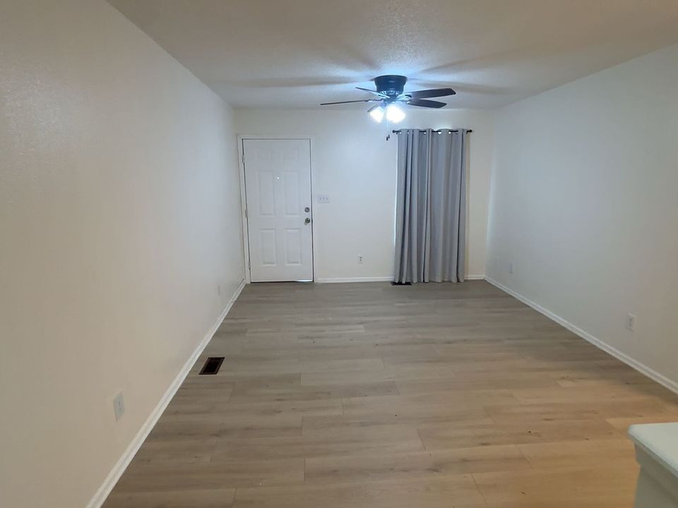 Front door into the living room