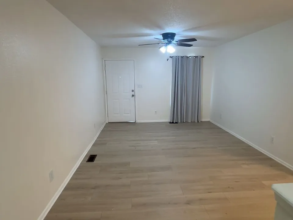 Front door into the living room