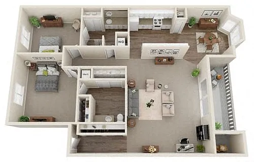 Floor plan 2X15