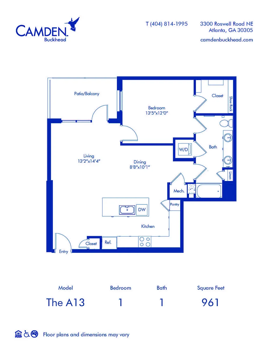Floor plan The A13