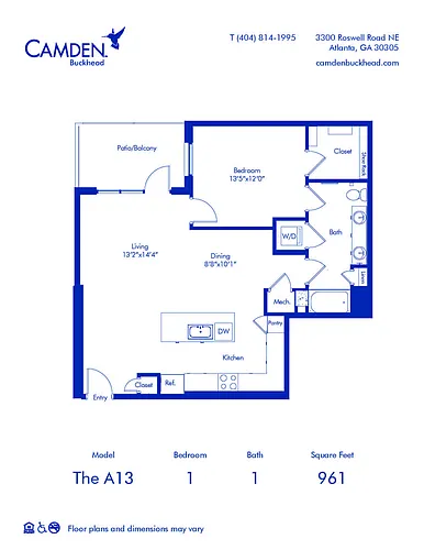 Floor plan The A13
