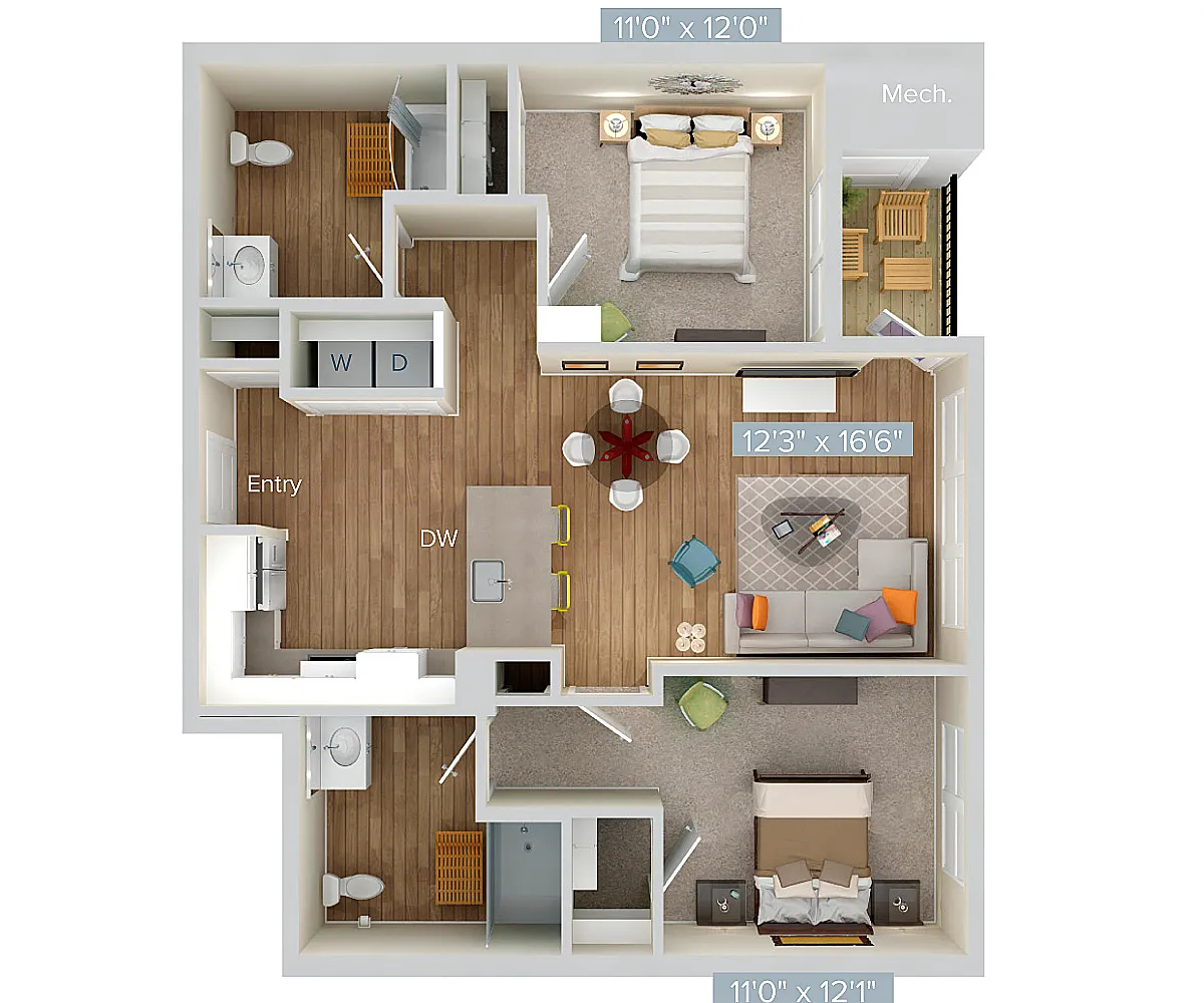 Floor plan B2-sc2x-1064