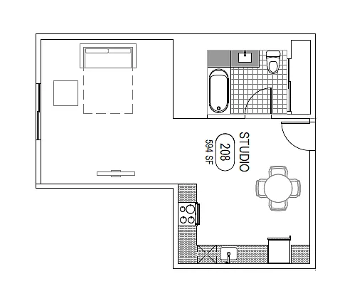 Floor plan Studio