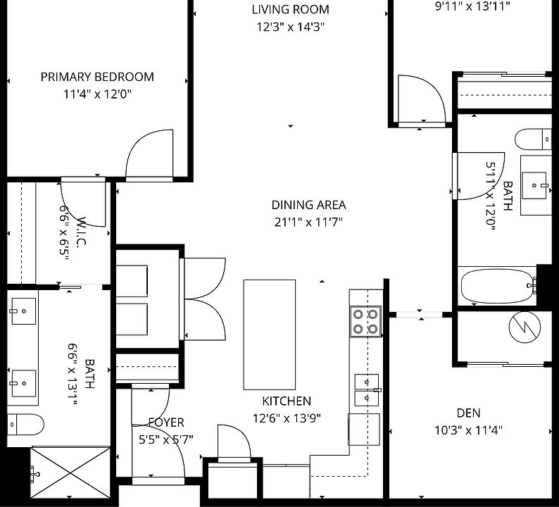 2nd image of 110 W Beall St #611