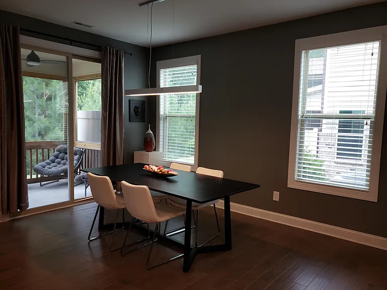 Dining room to wood lot