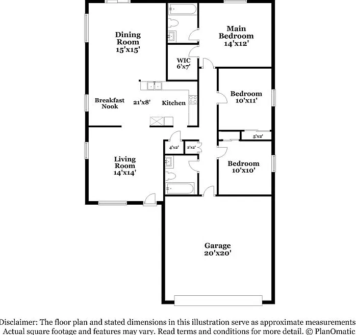 3 bed, 2.0 bath, 1323 sqft, $2,090 — Photo 2