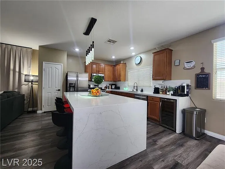 Wine fridge included