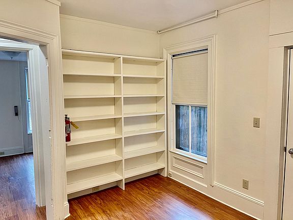 Storage shelves in Mud room