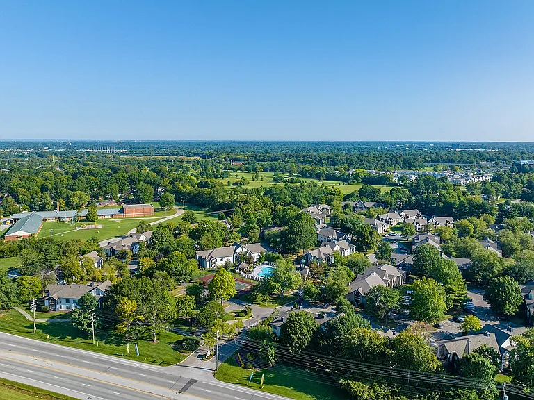 Aerial view of the community