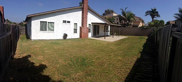 Large Backyard with covered patio