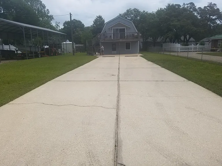 Off street parking, 1 side per unit.