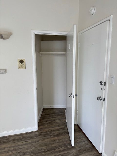 Just inside front door walk in closet
