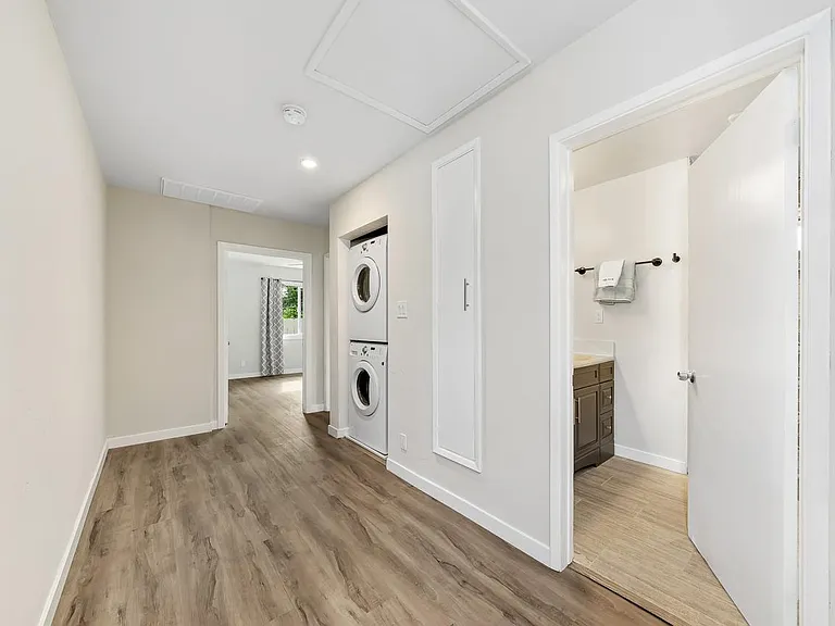 Hall and laundry
