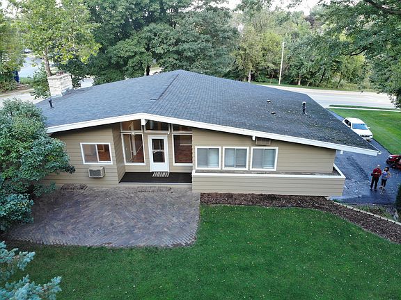 Aerial of patio/backyard