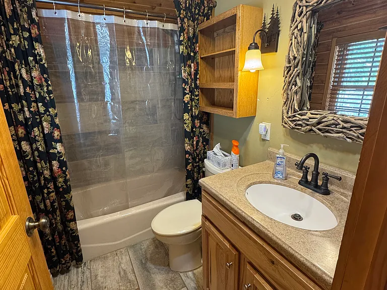 Bedroom 2 attached bath. Full bathroom