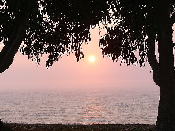 sunset from beach side