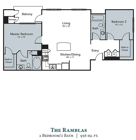 Floor plan 2X2