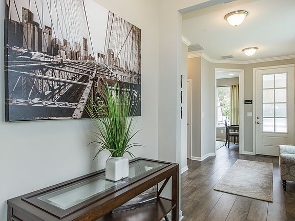 Foyer with natural light