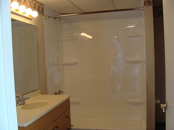Large bath with walk in shower