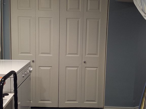 Large storage in laundry rm