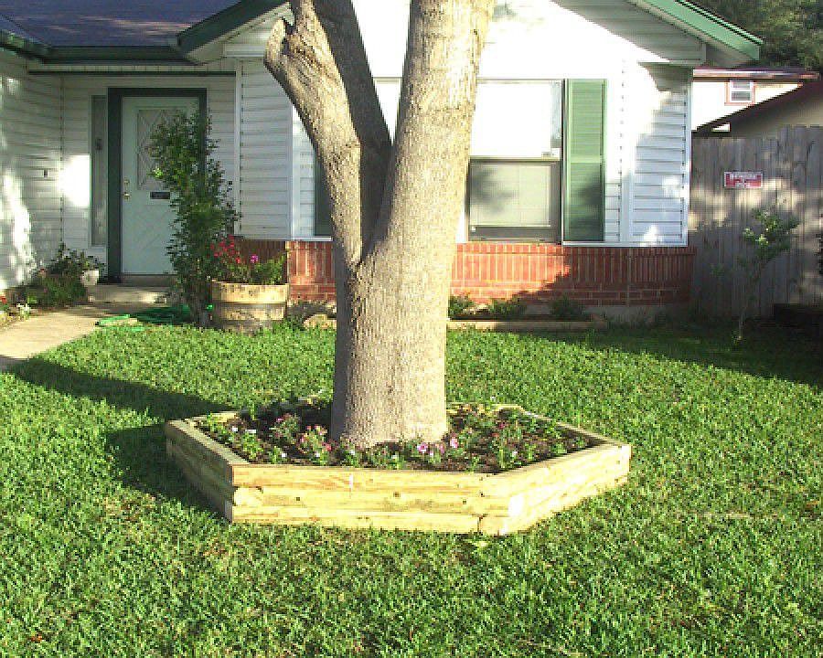 Front with planter